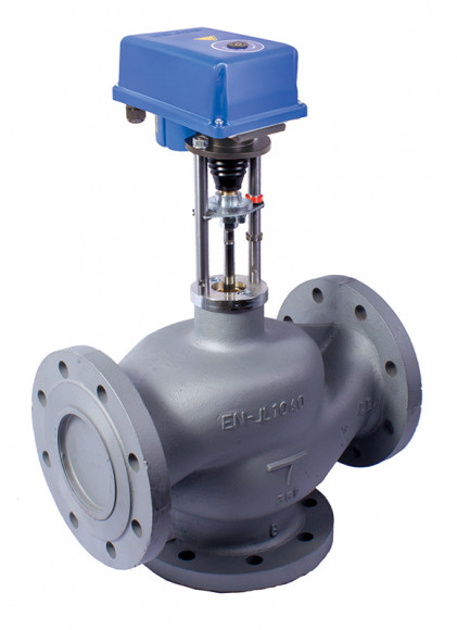 Регулирующий клапан двухходовый седельный ВКТР Ду 300 Ру16 Т-150