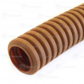 Труба гофрированная ПВХ легкая 350Н бук 40 с протяжкой бухта 15м