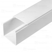 Кабель-канал белый двойной замок  60х60 длина 2м упаковка ПЭ 12м