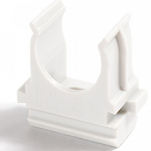 Крепеж-клипса для труб полистирол белая 32 упаковка  25шт
