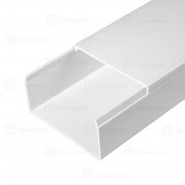 Кабель-канал белый двойной замок  80х40 длина 2м упаковка ПЭ 12м