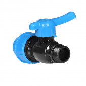 Кран шаровый компрессионный с наружной резьбой 25х3/4?