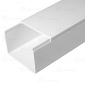 Кабель-канал белый двойной замок  80х60 длина 2м упаковка ПЭ 8м