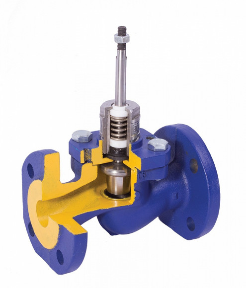 Электронный регулятор температуры воды ВКСР Ду 20 Ру16 Т-150 с электроприводом ВЭП-225 Электронный регулятор температуры воды ВКСР Ду 20 Ру16 Т-150 с электроприводом ВЭП-225