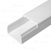 Кабель-канал белый двойной замок  40х25 длина 2м упаковка ПЭ 24м