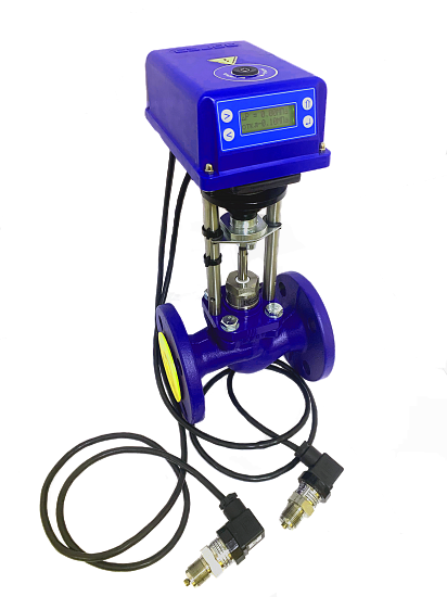 Электронный регулятор давления воды ВКСР Ду 15 Ру16 Т-150 с электроприводом ВЭП-245