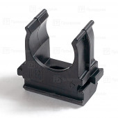 Крепеж-клипса для труб АБС-пластик черная 25 упаковка 10шт