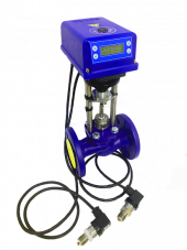 Электронный регулятор давления воды ВКСР Ду 125 Ру16 Т-150 с электроприводом ВЭП-245