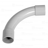 Угол плавный для труб серый 16 упаковка  5шт
